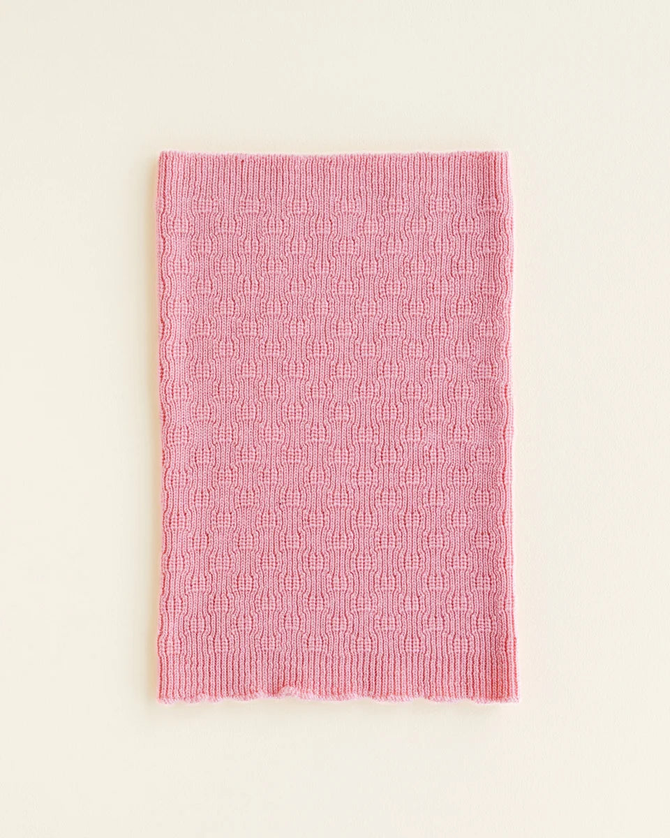 Cache-cou Hvid Gigi en laine rose
