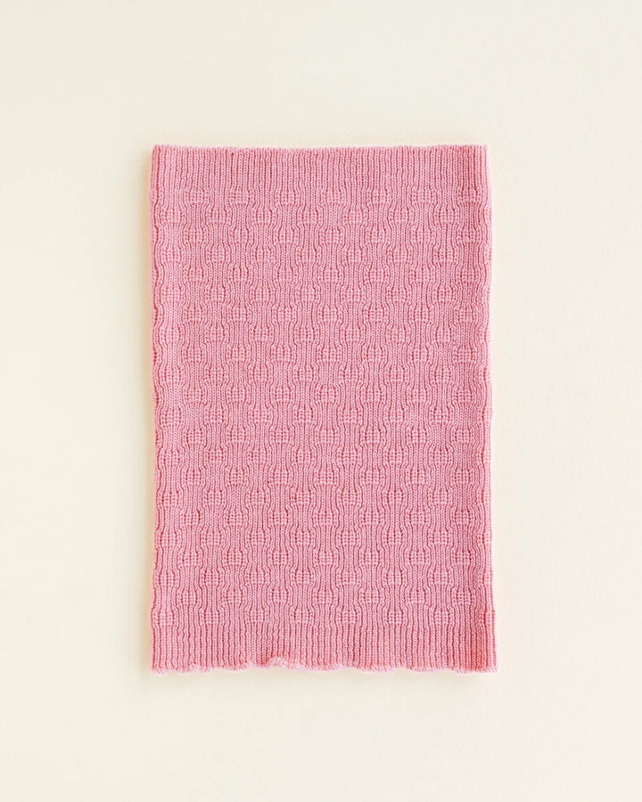 Cache-cou Hvid Gigi en laine rose