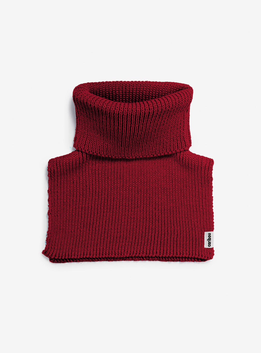 Cache cou Carbou en tricot bourgogne