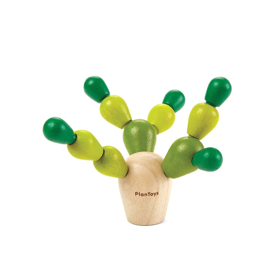 Cactus d'équilibre en bois