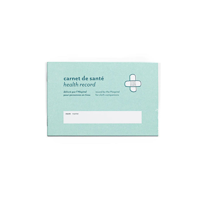 Carnet de santé de peluche Raplapla