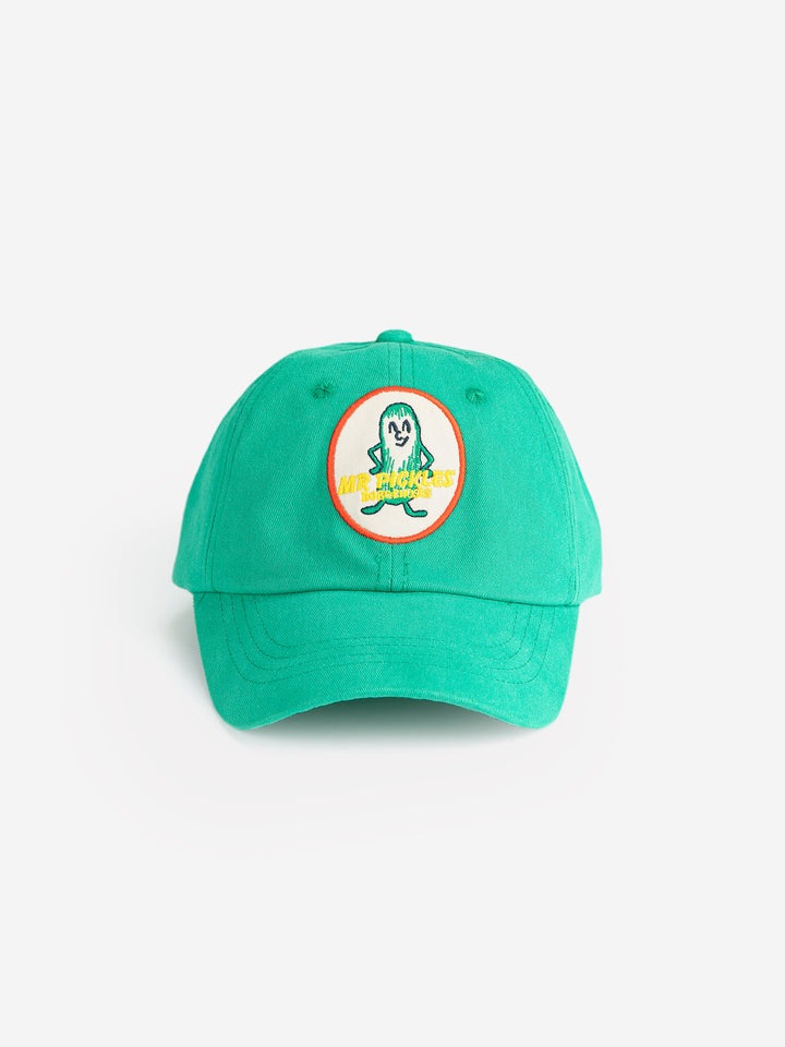 Casquette Bobo Choses en coton vert avec patch Mr Pickle 