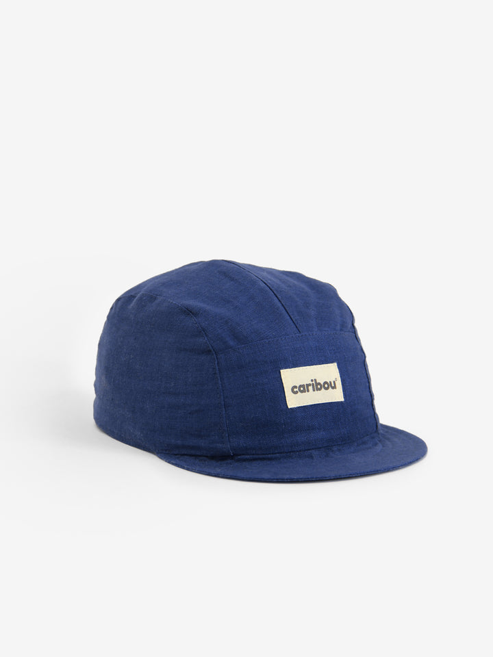 Casquette en lin Caribou Indigo