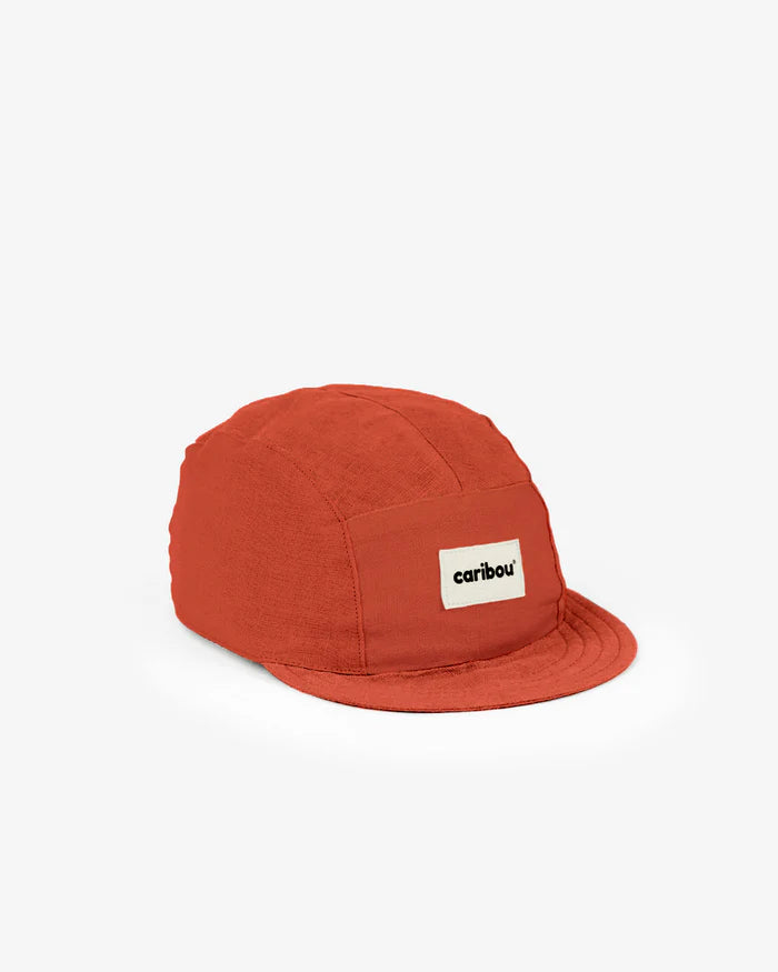 Casquette en lin Caribou cannelle 