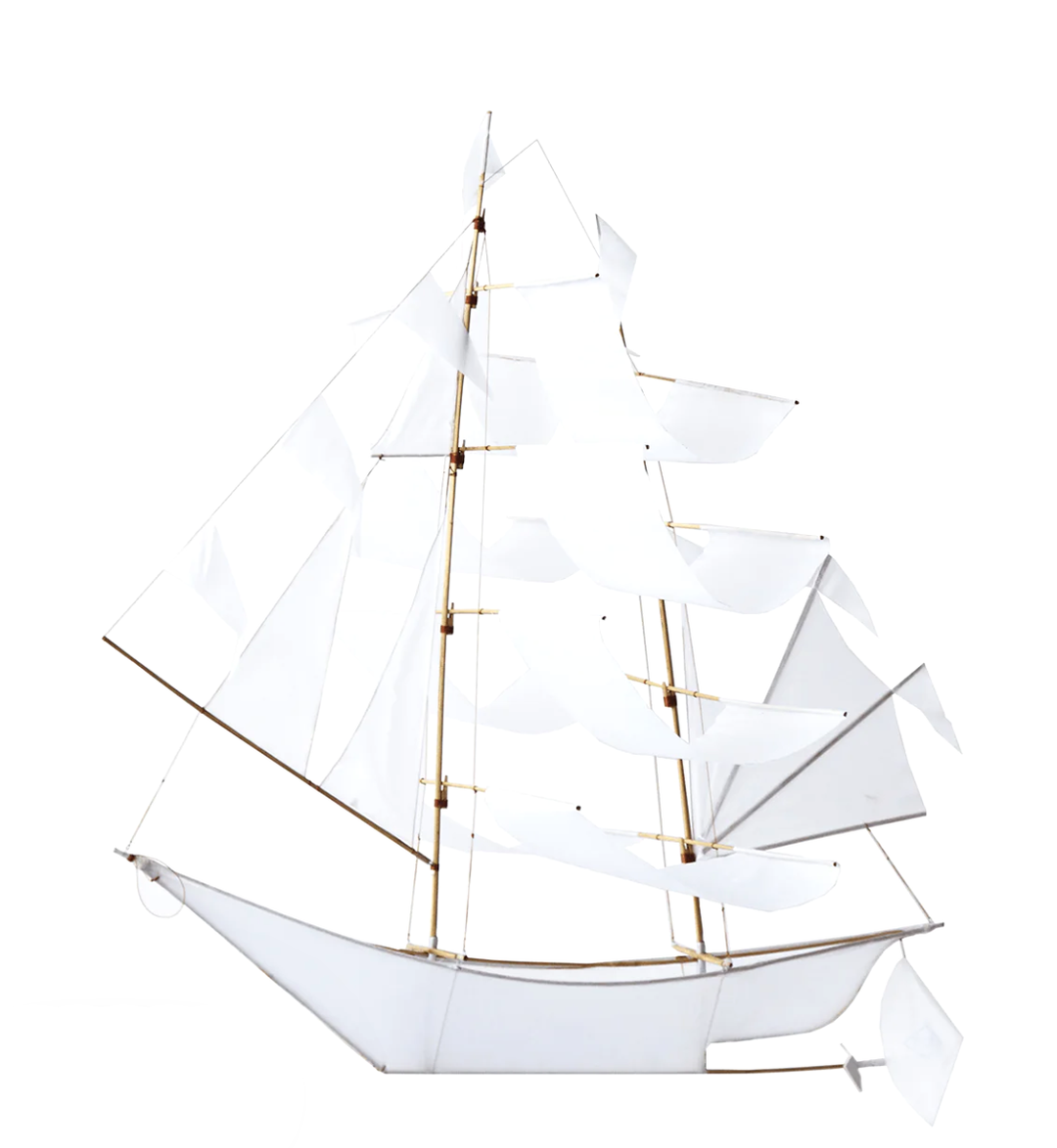 Cerf-volant & Mobile navire blanc