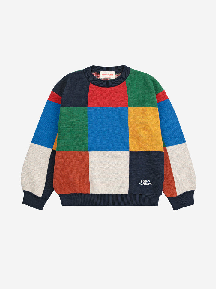 Chandail en coton multicolore Bobo Choses