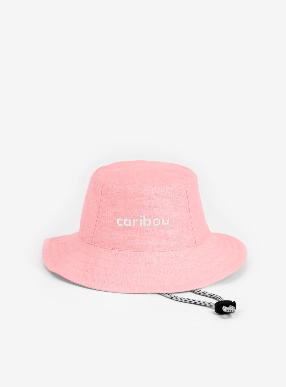 Chapeau de soleil Caribou en lin rose