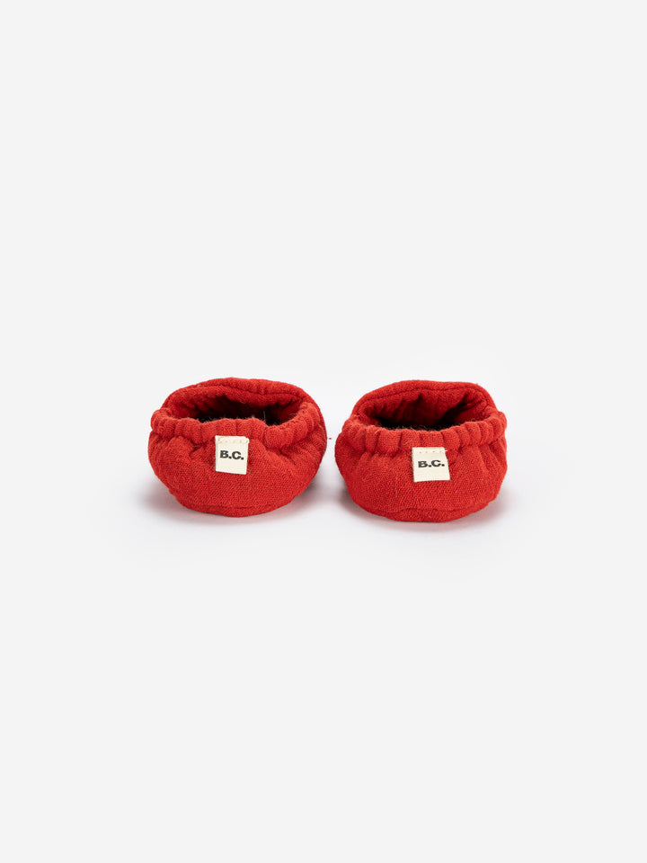 Chaussons Bobo Choses en coton rouge 
