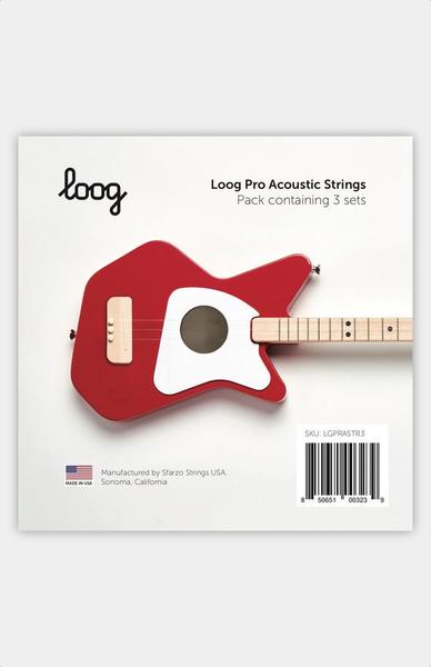 Cordes Loog guitare Pro acoustique 