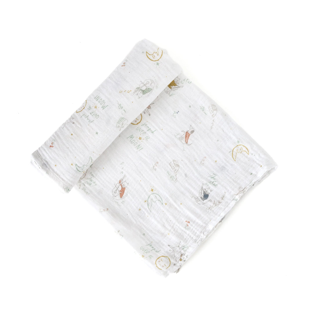 Couverture d'emmaillotage en mousseline avec motif sur la lune