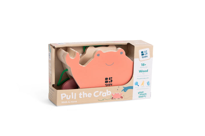 Crabe à tirer en bois