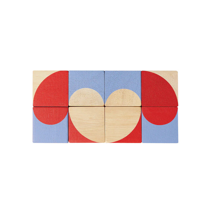 Cubes à motifs géométriques 