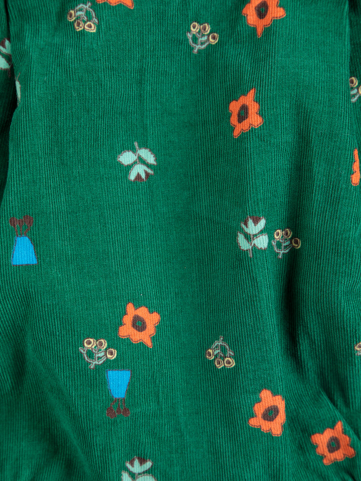 Détail de Cache-couche Bobo Choses en velours vert 