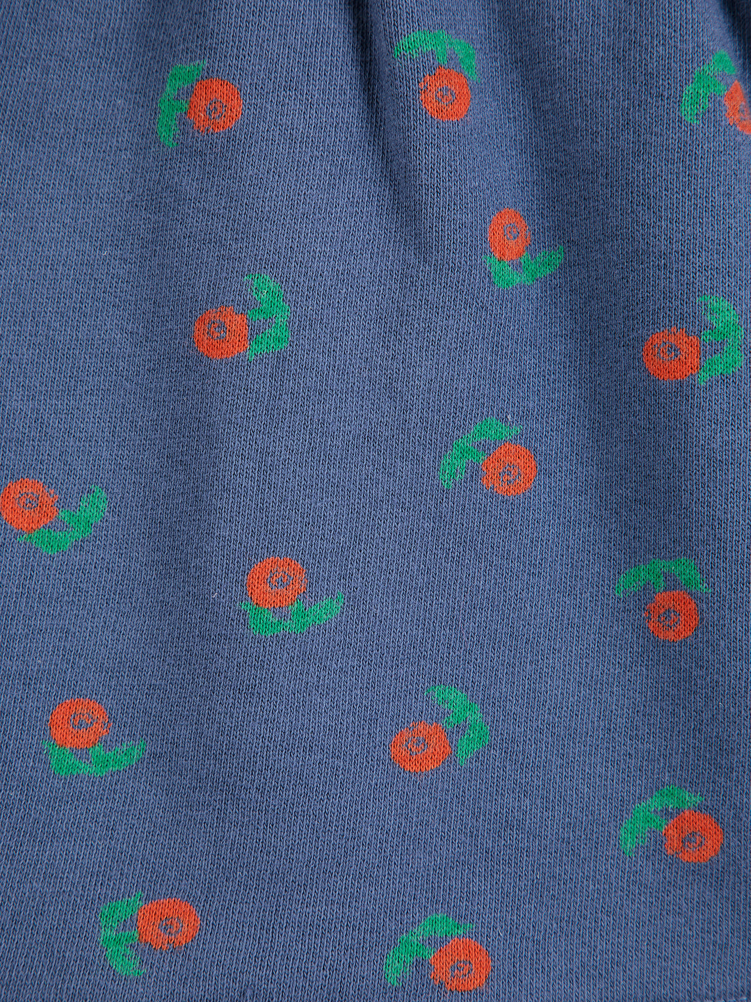 Détail de Robe Bobo Choses en coton bleu avec imprimé fleurs
