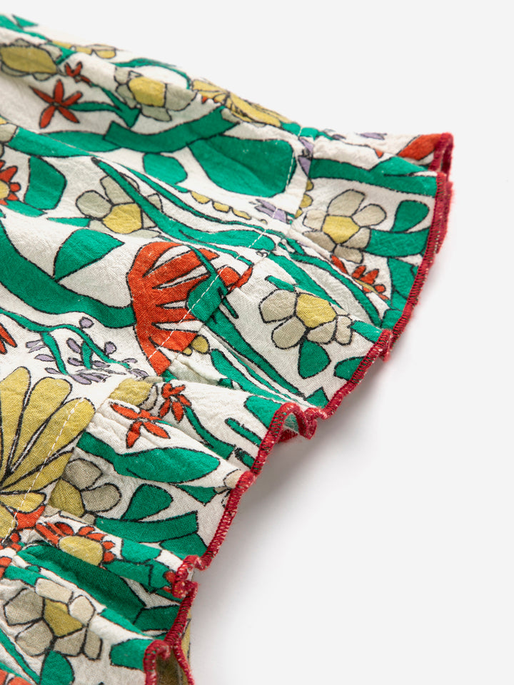 Détail de Shorts Bobo Choses en coton imprimé herbalist 