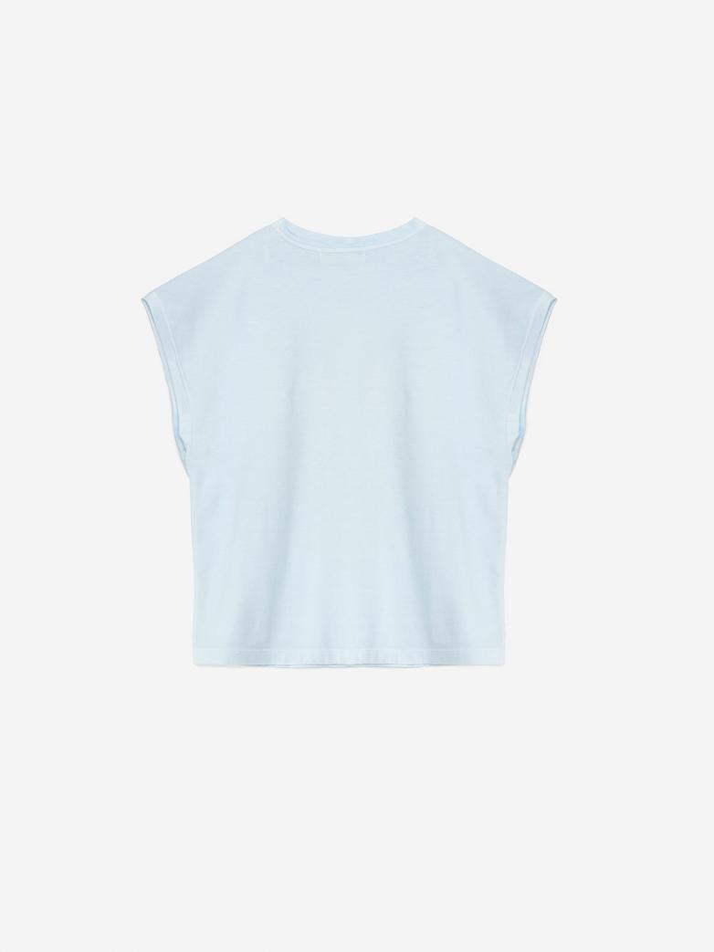 Dos de T-shirt True Artist en coton bleu pâle 