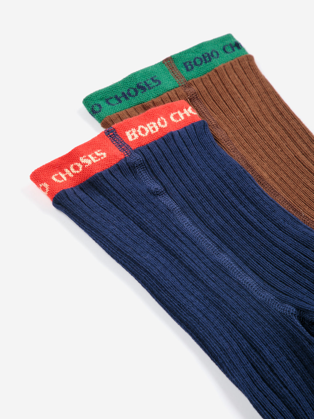 Duo de collants Bobo Choses brun et bleu