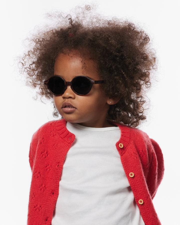 Enfant avec Lunettes de soleil tortoise pour enfants 