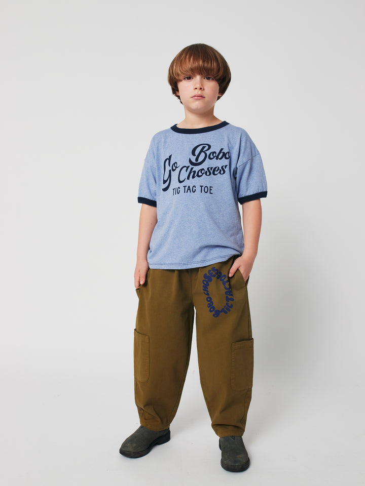 Enfant avec Pantalon cargo Bobo Choses en coton olive 