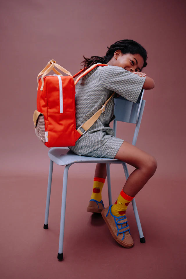 Enfant avec Sac à dos Moyen Sticky Lemon orange
