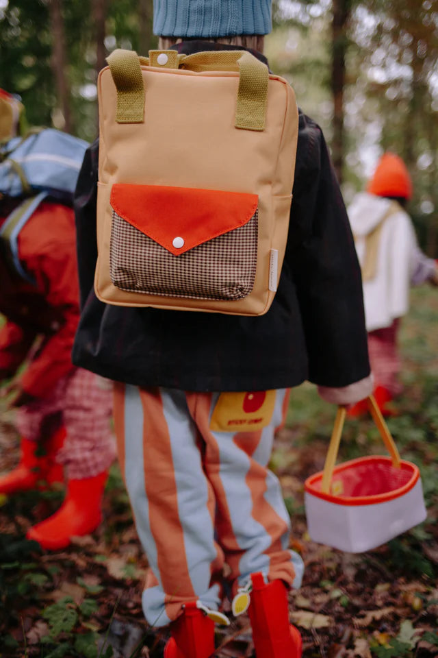 Enfant avec Sac à dos Sticky Lemon Petit jaune, orange