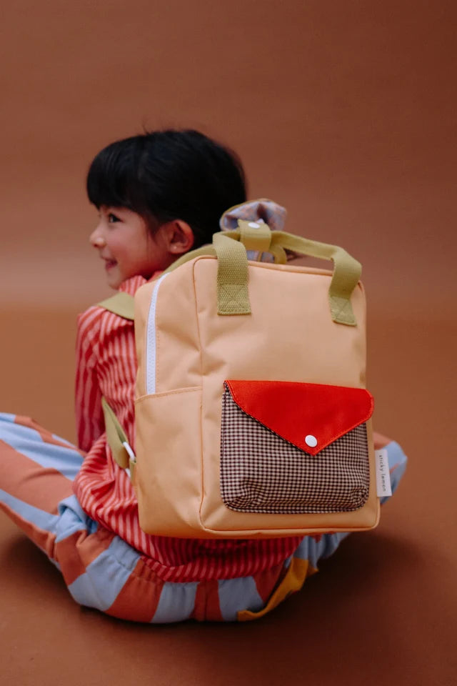 Enfant avec Sac à dos Sticky Lemon Petit jaune, orange