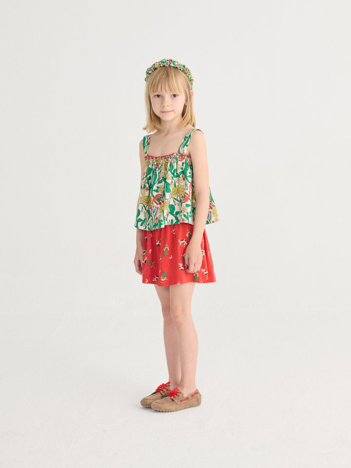 Fille avec Bandeau Bobo Choses en coton imprimé herbalist