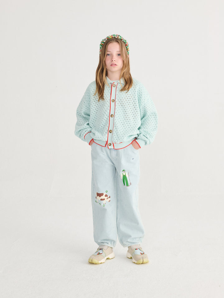 Fille avec Bandeau Bobo Choses en coton imprimé herbalist