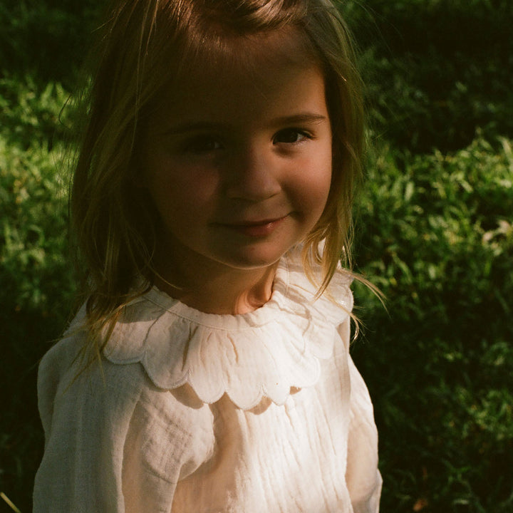 Fille avec Blouse en coton naturel Nature Baby