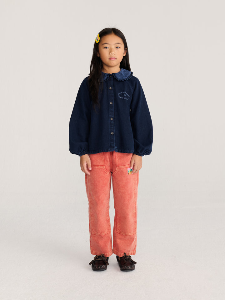 Fille avec Blouse en denim Bobo Choses 