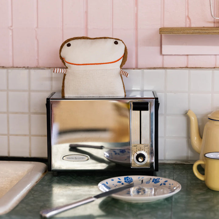 Peluche François la toast dans le toaster