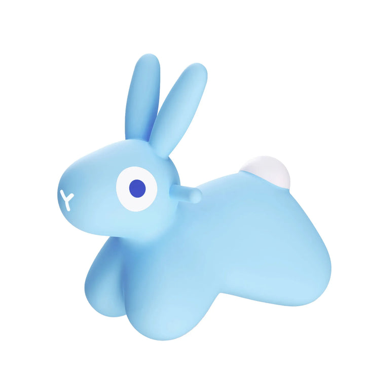 Lapin rebondissant en vinyl Bleu