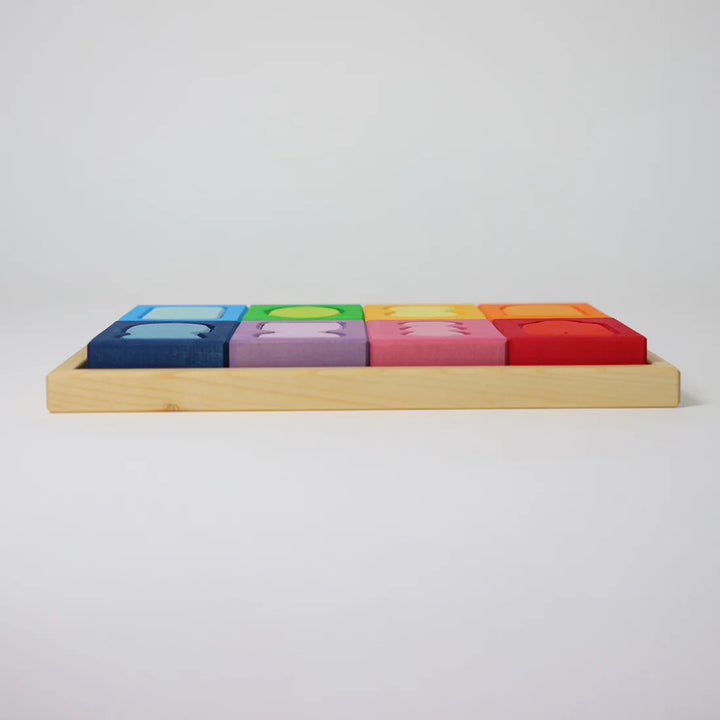 Jeu de formes Grimms en bois multicolore 