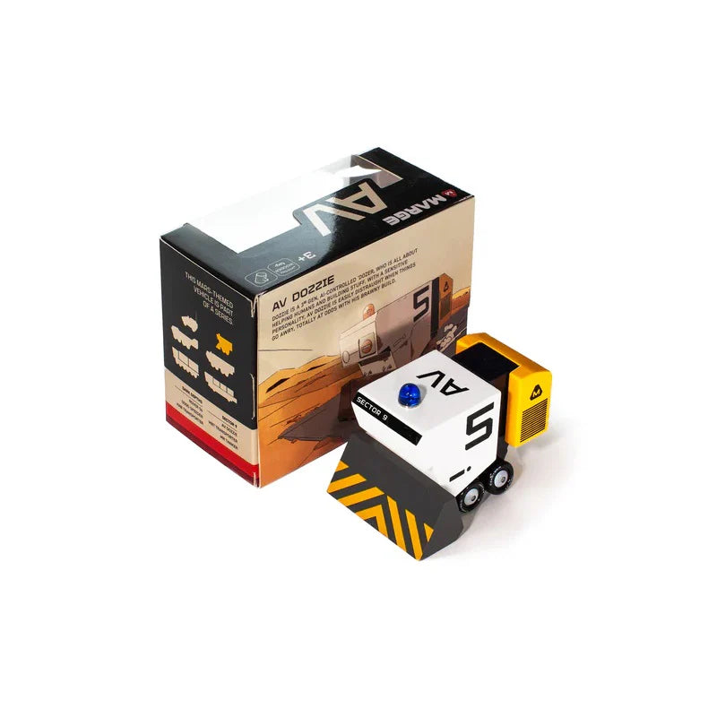 Jouet bulldozer en bois Candylab