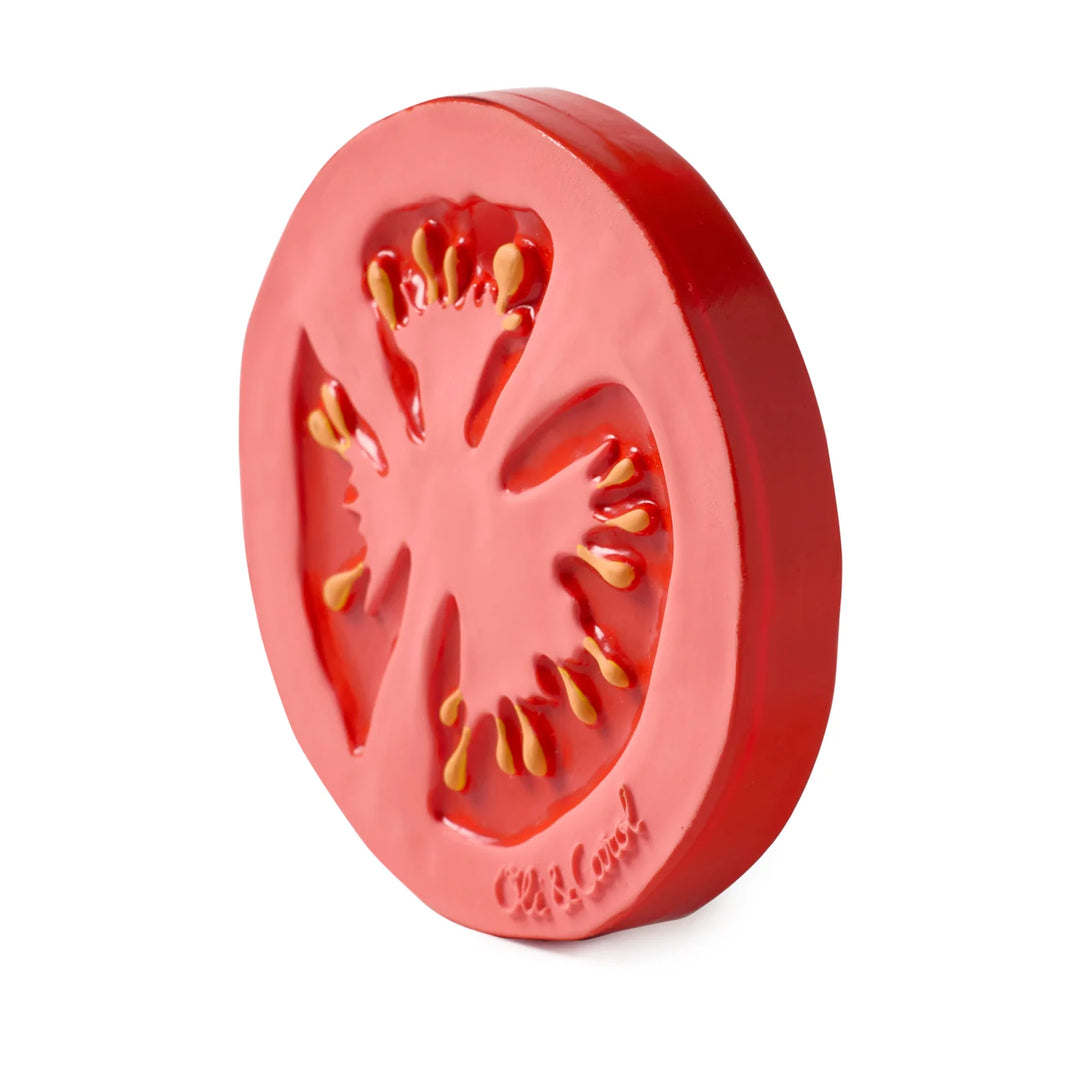 Jouet de dentition en caoutchouc en forme de tomate 