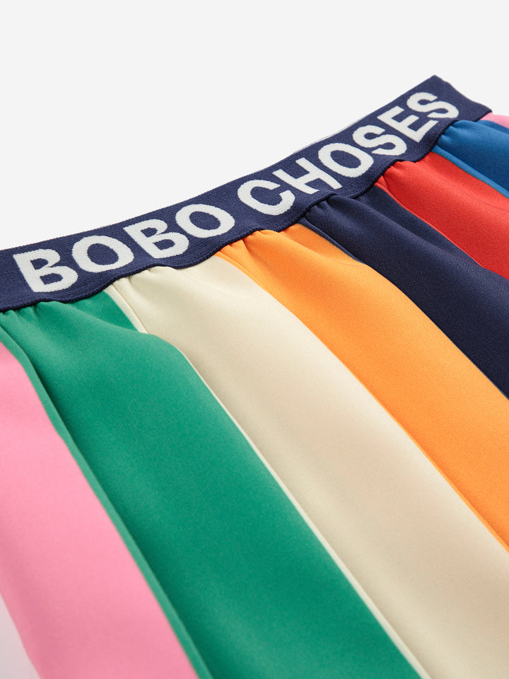 Jupe Bobo Choses plissée rose, vert, crème, orange, bleu, rouge