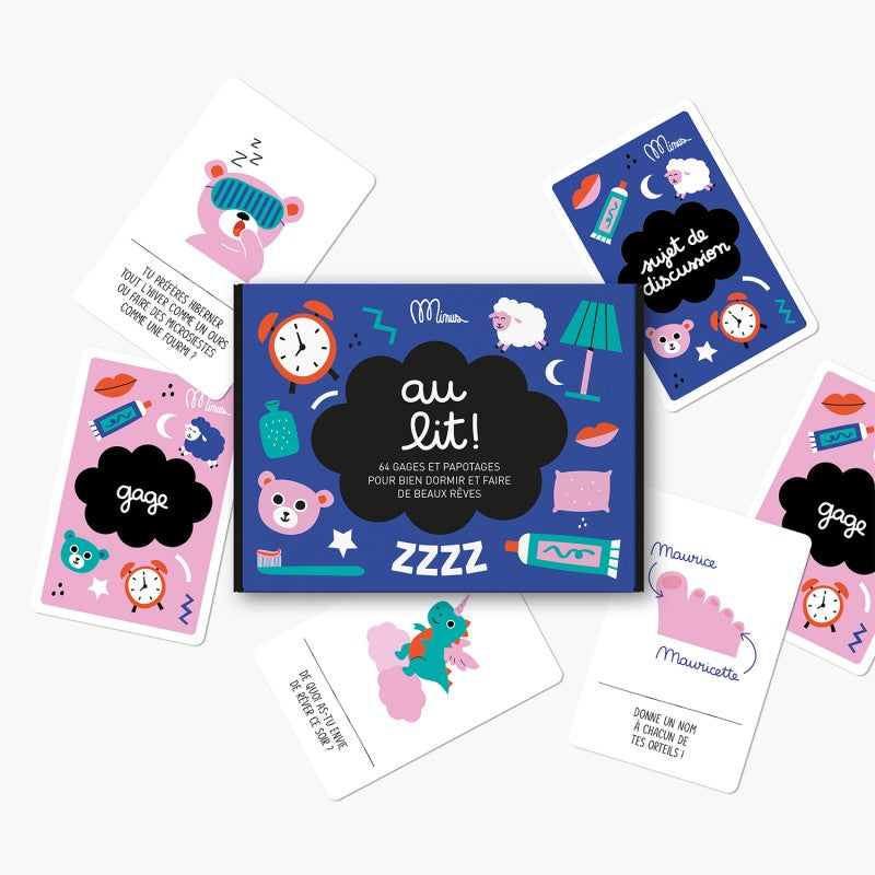 minus éditions jeu kit de discussions au lit