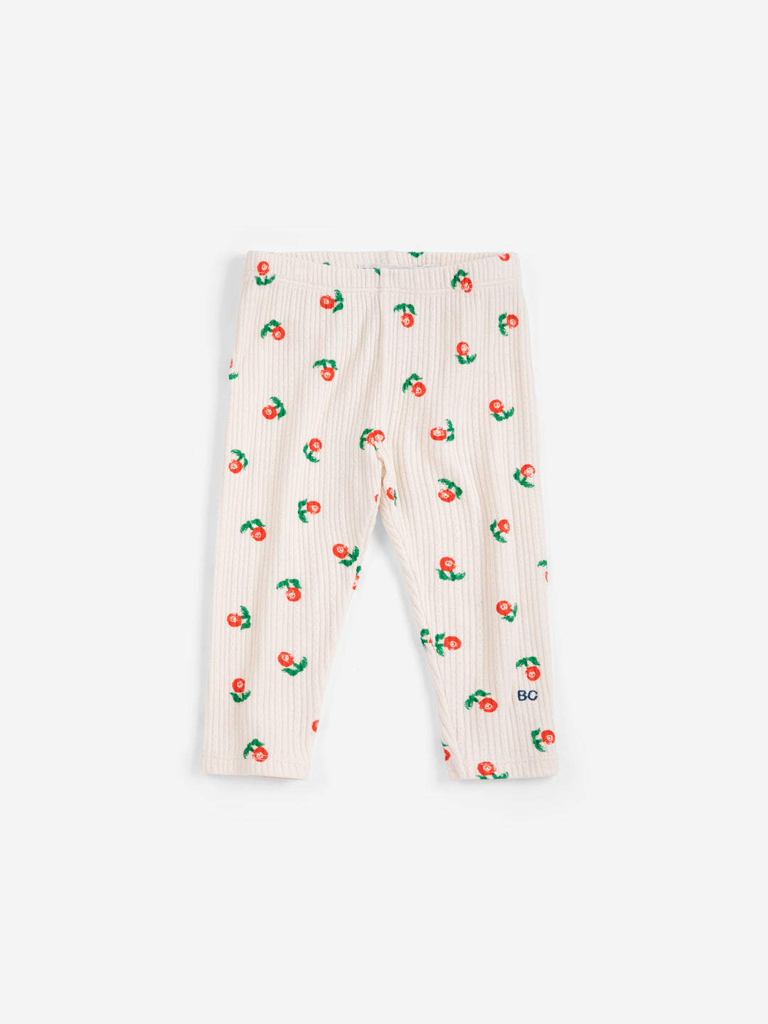 Leggings Bobo Choses pour bébé en coton blanc avec imprimé fleurs