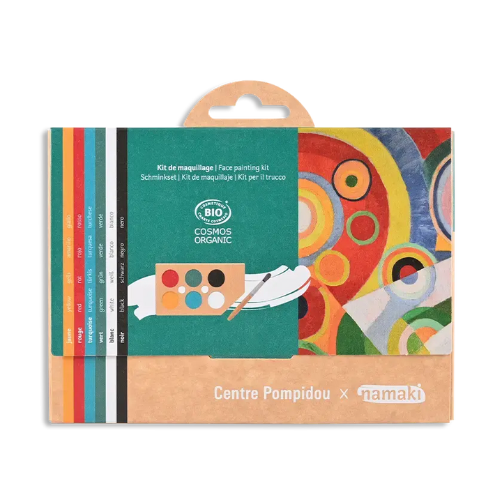 Maquillage bio pour enfants Namaki de 6 couleurs en collaboration avec le centre Centre Pompidou