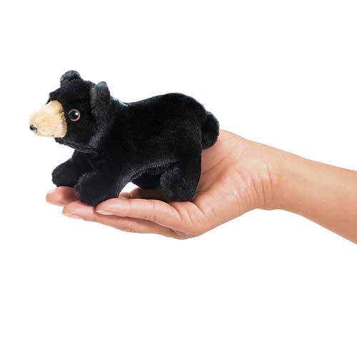 Marionnette à doigt Mini ours noir