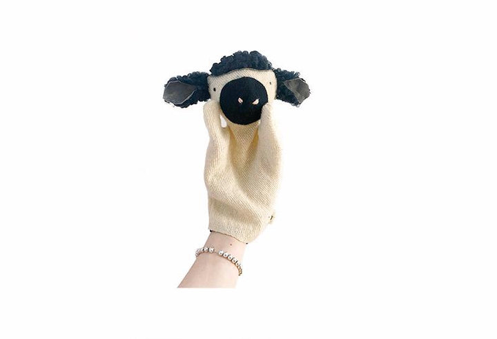 Marionnette à main Mouton en laine 2