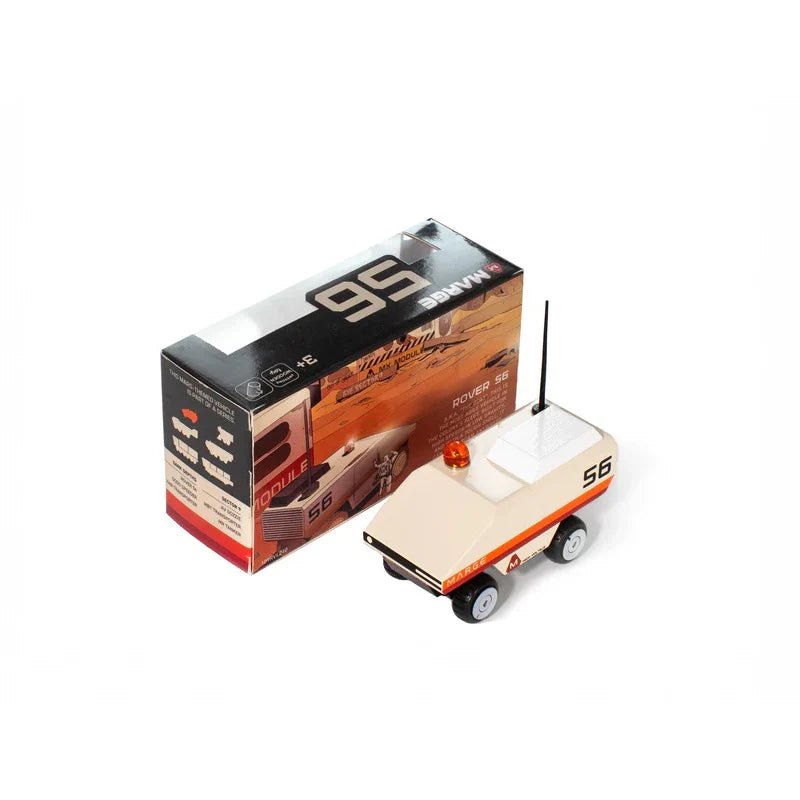 Camion en bois rover martien Candylab et sa boîte
