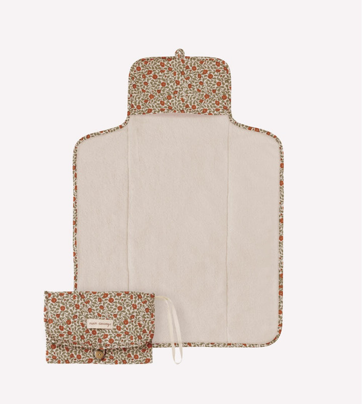 Matelas à langer nomade en mousseline avec imprimé Quincy tree