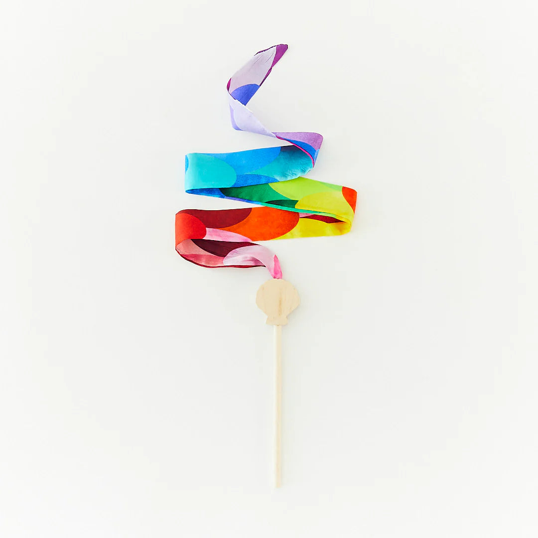 Mini baguette en soie multicolore