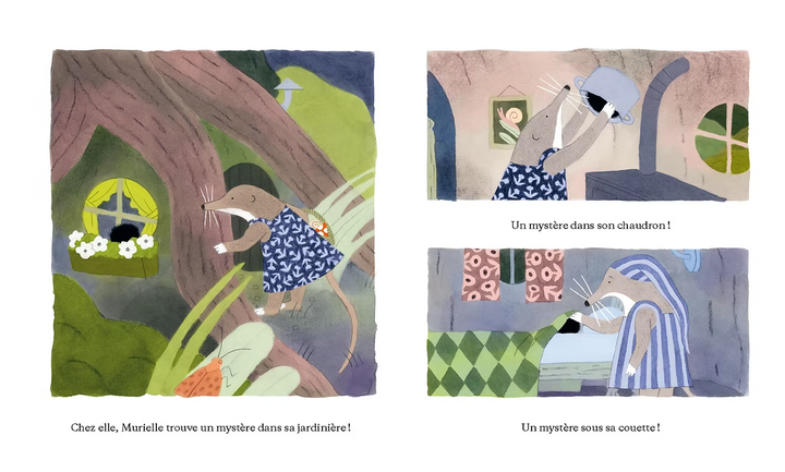 Page du Livre jeunesse Murielle et le mystère