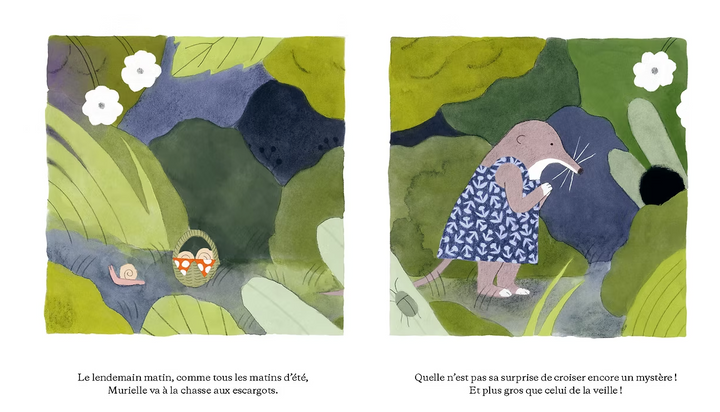 Page du Livre jeunesse Murielle et le mystère