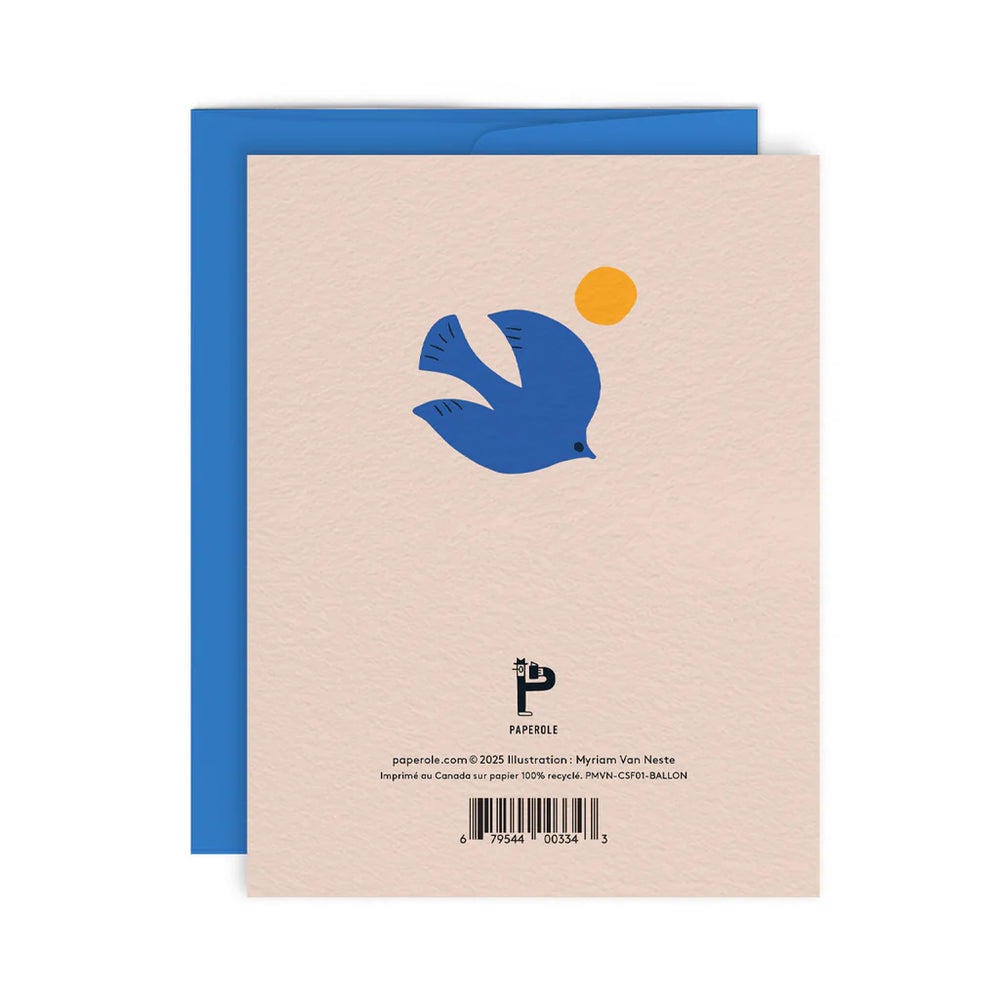 Dos de Carte de souhaits Paperole 