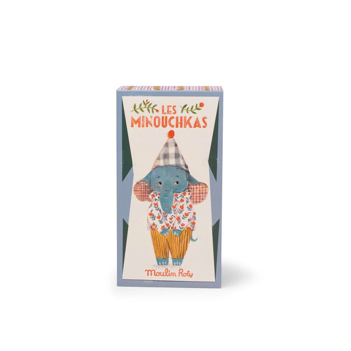 Boîte de Pablo l'éléphant en tissu de Moulin Roty