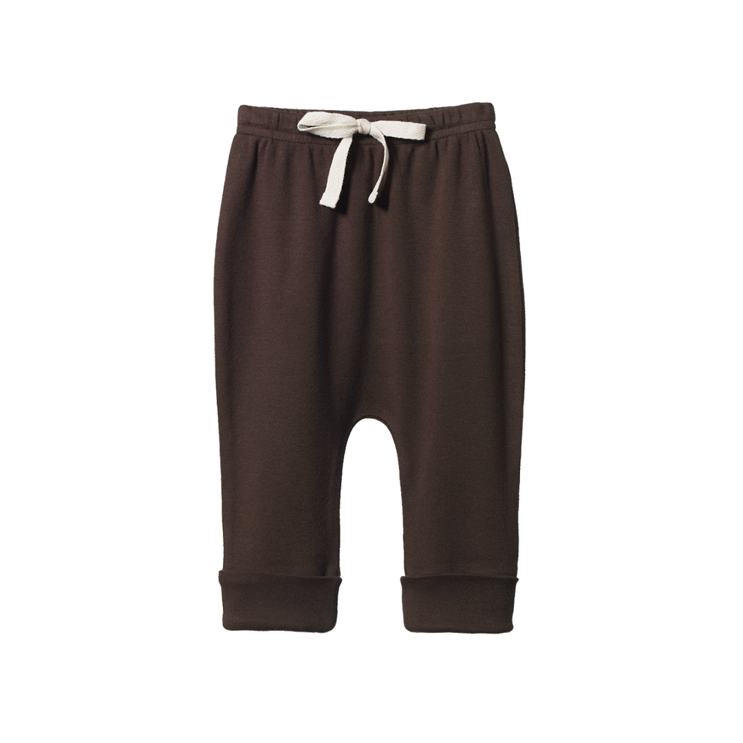 Pantalon pour bébé en coton brun