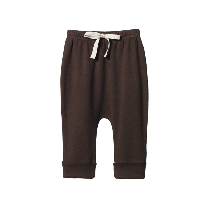 Pantalon pour bébé en coton brun